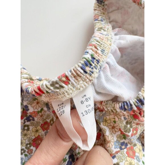 Girls' ARKET Floral Cotton Jersey Relaxed A-Line Tent Dress, Size 6-8Y - Picture 7 of 11